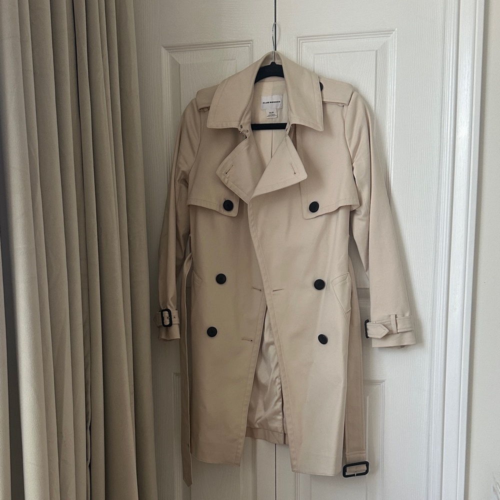 Club Monaco Light Beige Trench Coat